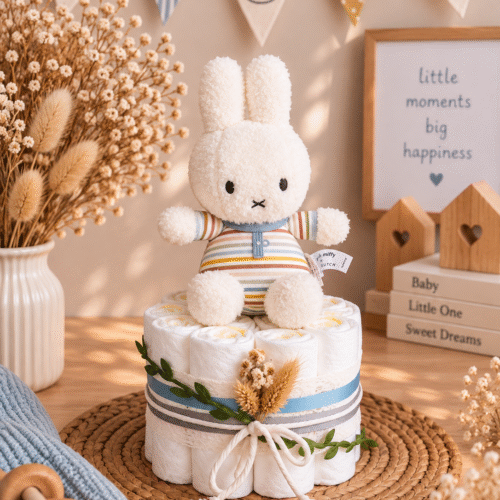Babyshower cadeau luiertaart met Nijntje