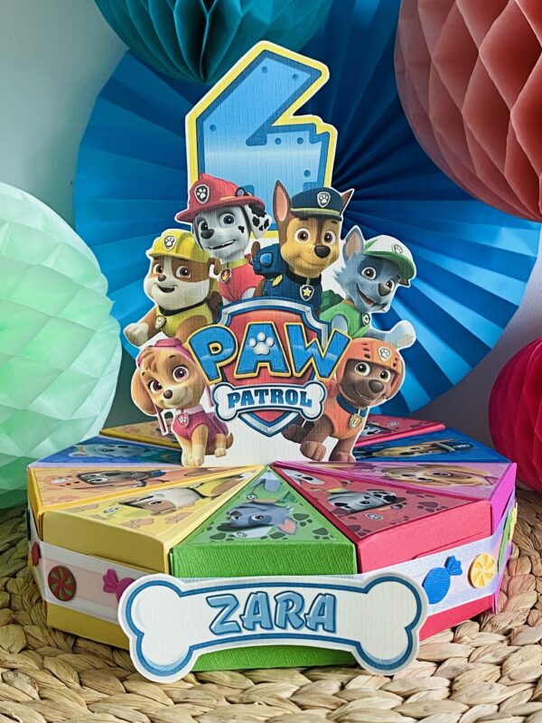 Traktatie taart Paw Patrol roze