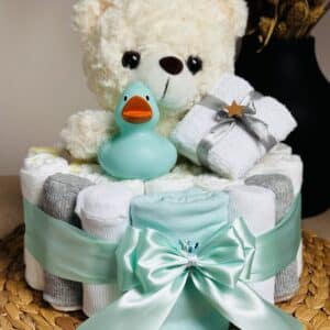 Luiertaartje met Beer - mint